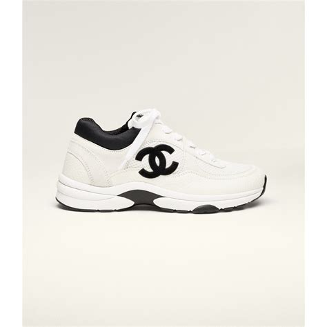 chanel nylon and calfskin trainers